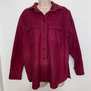 LL BEAN RED LONG SLEEVE